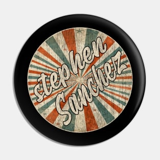 Retro Circle Stephen Sanchez Pin