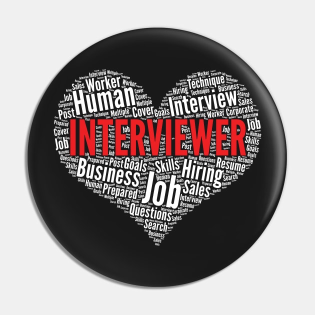 Interviewer Heart Shape Word Cloud Design design Pin by theodoros20