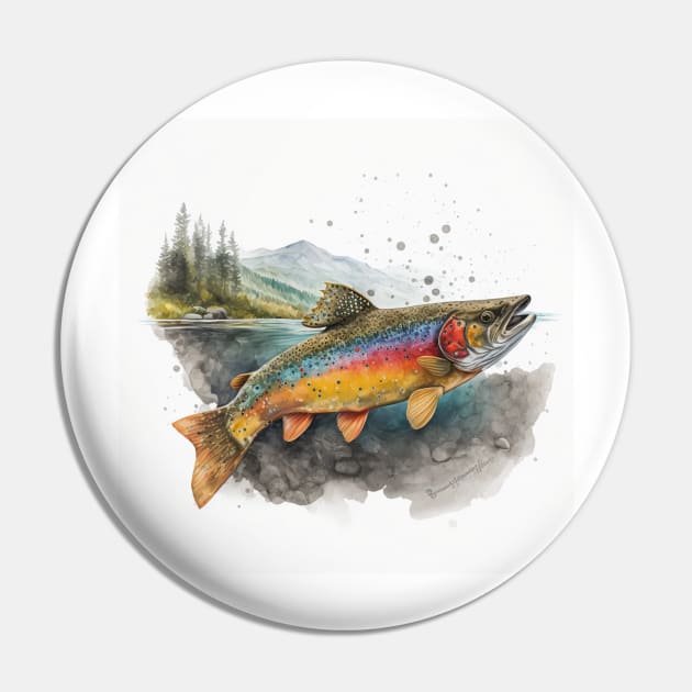 Trout Magic Pin by andreipopescu