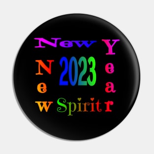 New year new spirit Pin