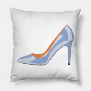 High Heeled Shoe in Serenity Blue Pillow