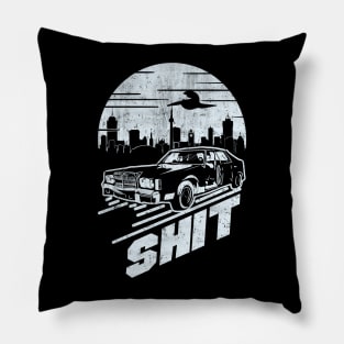 Ricky's Shit Mobile Car Abstract Design Pillow