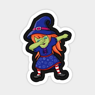 Dabbing Redhead Witch Magnet