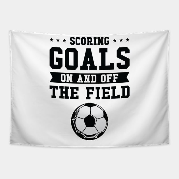 International Women's Day Soccer Woman Power Goal Tapestry by Tom´s TeeStore