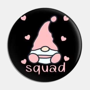 Funny Gnome Birthday Squad Group Pin