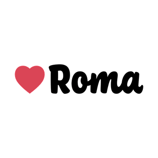 Roma Heart Script T-Shirt