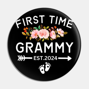 First Time Grammy Est 2024 Promoted To New Mom Baby Shower Pin