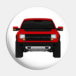 Raptor Race Red +hood decal Pin