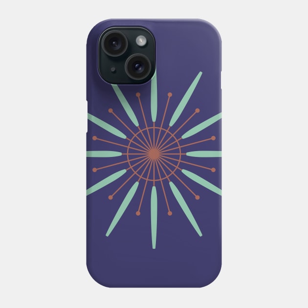 Mid-Mod Starburst Phone Case by B A Y S T A L T