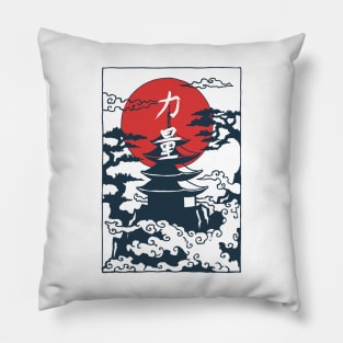 Kyoto Japanese Old Capital Temple Tshirt Pillow