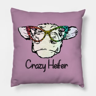 Cute Cow Crazy Heifer Pillow