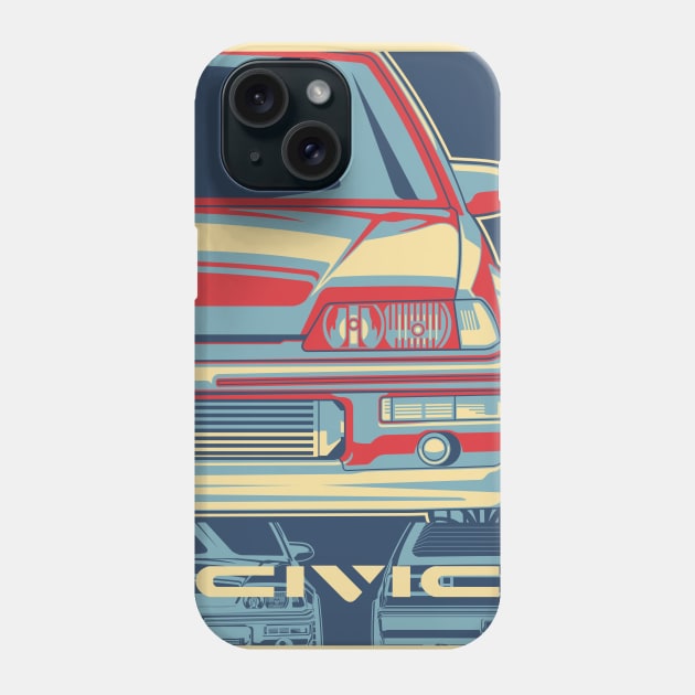 vintage civic Phone Case by don_kuma