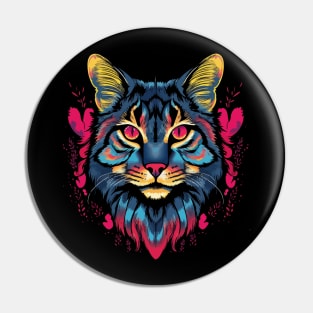 American Bobcat Valentine Day Pin