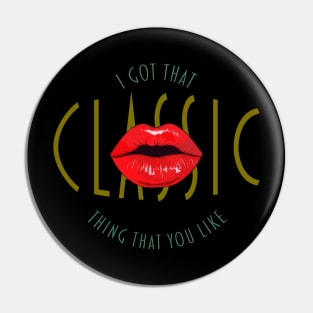 Classic Red Lips Style Pin