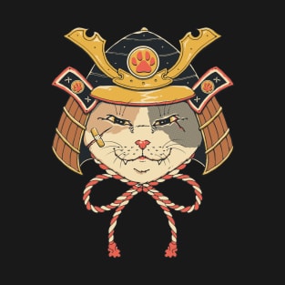 Neko Samurai Head T-Shirt