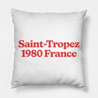 Saint Tropez 1980 France Pillow