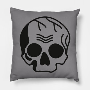 The Grey Skull Pillow