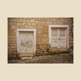 Doors in Sutivan, Brac, Croatia T-Shirt