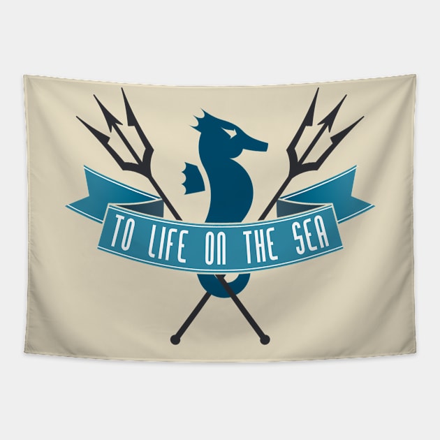 To Life on the Sea Tapestry by The Lucid Frog