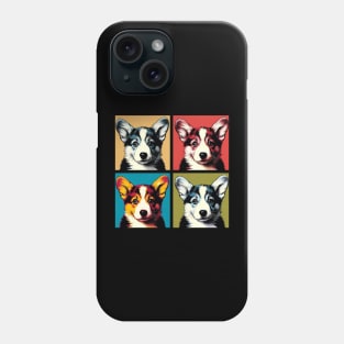 Pop Retro Art Cardigan Welsh Corgi - Cute Puppy Phone Case