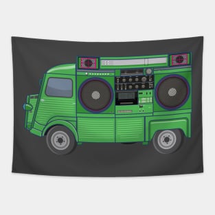 Citroen HY - Boombox Van- Huge Ghettoblaster on a Classic Van Tapestry