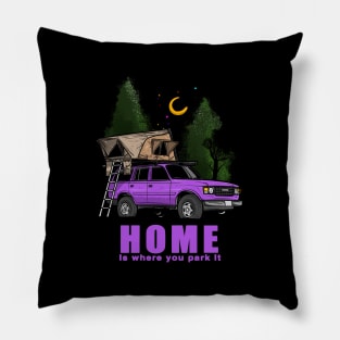 Purple Land Cruiser - Home is where you park it Land Cruiser Pillow