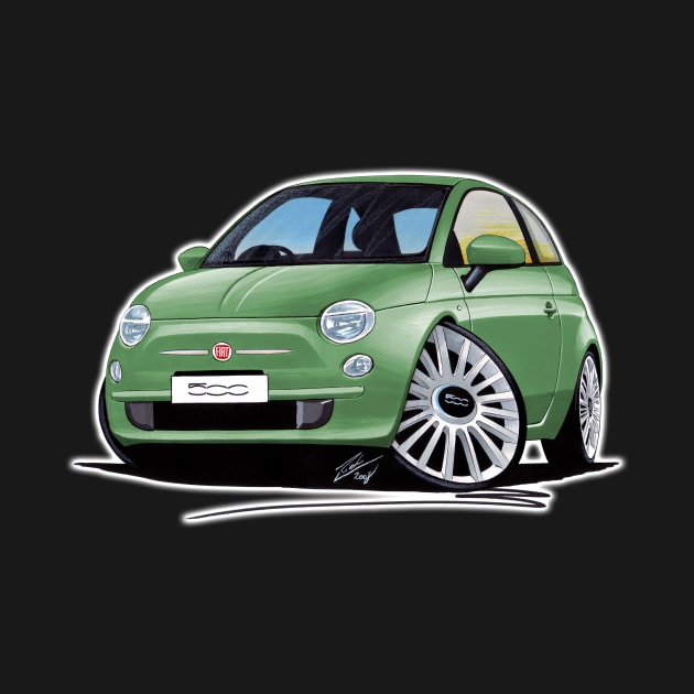 Fiat 500 Green by y30man5