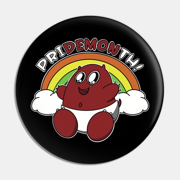 Pride Demon Cute Pin by FilthyAnimals