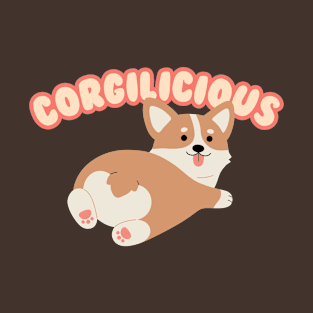 Corgilicious Corgi Dog - Cute Cartoon Pup T-Shirt