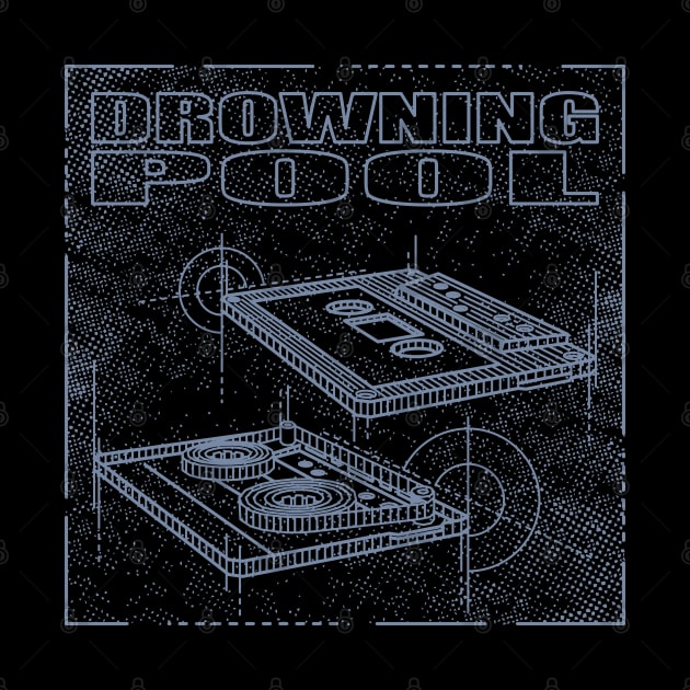 Drowning Pool Technical Drawing by Vector Empire