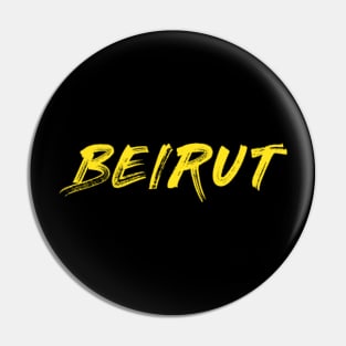 Beirut graphic Pin