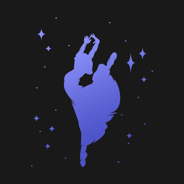 Ballerina Dance Dancer Silhouette by Foxxy Merch