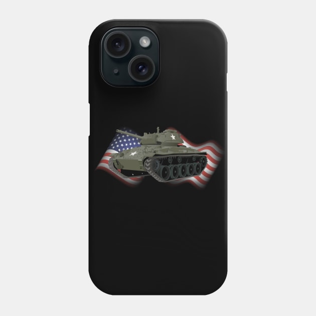 M24 Chaffee American WW2 Tank Phone Case by NorseTech