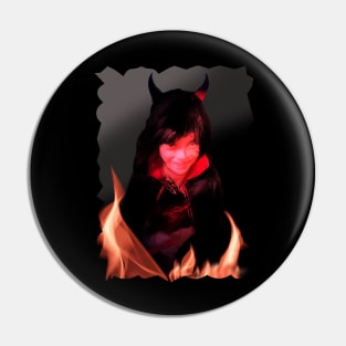 Halloween night devil Pin