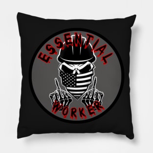 Essential Worker - Middle Fingers Pillow