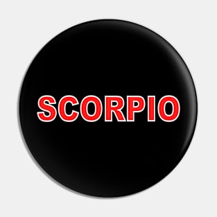 scorpio zodiac sign Pin