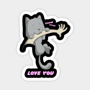 cat love Magnet