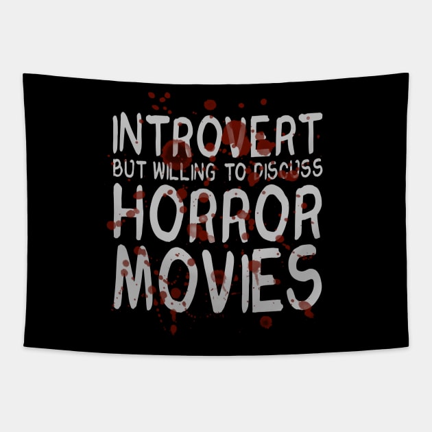 Horror Movie Introvert Tapestry by MortemPosts