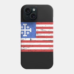 United States Flag With Knights Templar Cross Phone Case