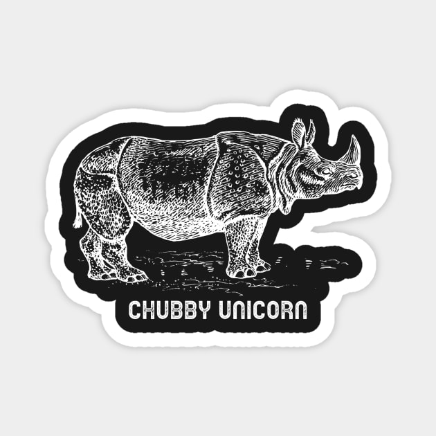 Chubby Unicorn Magnet by mikepod