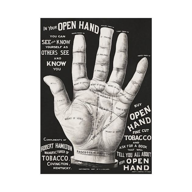 Open hand, palm reading by dailycreativo