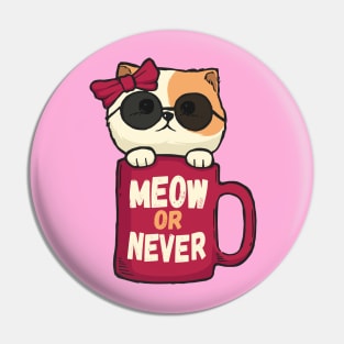 MEOW or Never Pin