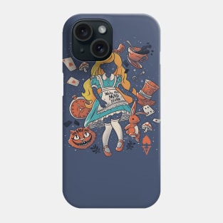 Wonderland Girl We’re All Mad Here Phone Case