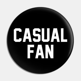 Casual Fan White Pin