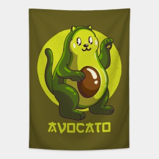 Avocato Avocado Cat Tapestry