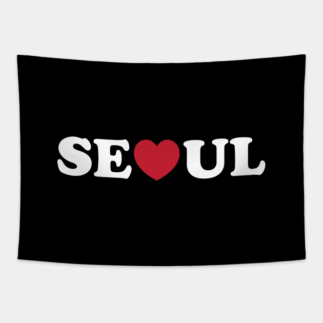 Seoul Love Heart Tapestry by tinybiscuits