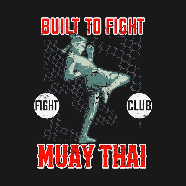 Muay Thai Fighter Martial Arts Boxing by Foxxy Merch