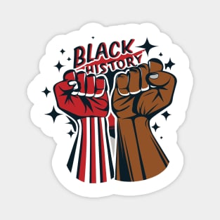 Black History Fists Magnet