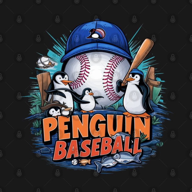 Penguin baseball time by hsayn.bara