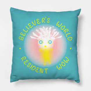 With Text Version - Believer's World Resident Wow Pillow